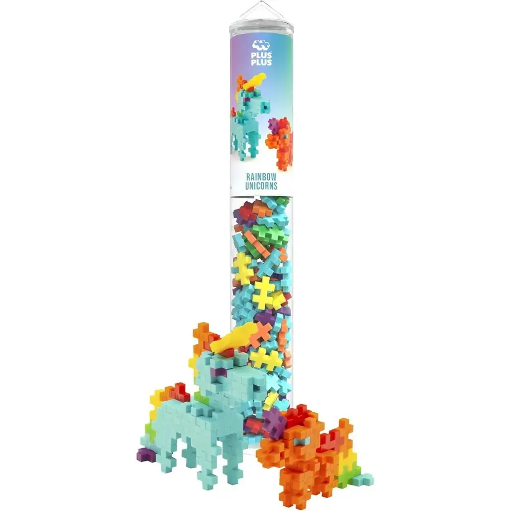 Plus Plus Tube Rainbow Unicorn